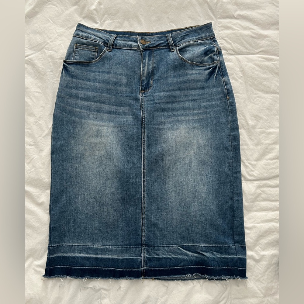 The Main Street Exchange Denim Blue Women's Esme Skirt